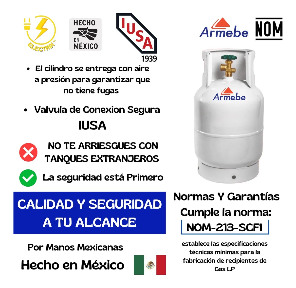 Tanque De Gas 10kg Lp Vacío Cilindro+regulador Gas+manguera